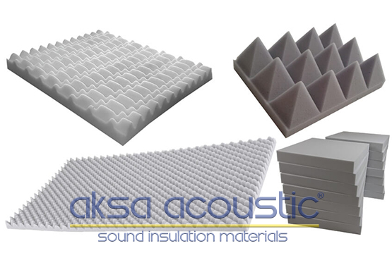yanmaz akustik ses yalıtım süngerleri